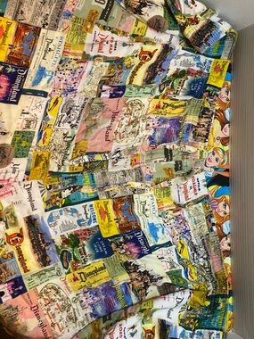 Disneyland Vintage Ticket Collage shorts— Multicolor Women’s size 3XL